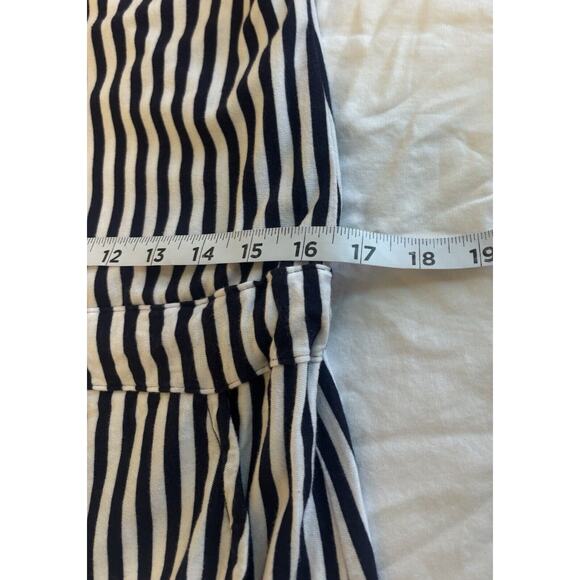 Navy White Striped Jumpsuit Size 1 (XS) Midi Nautical Coastal Quiet Luxury Prep - Picture 9 of 10